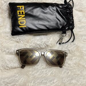 Fendi Glittery Brown Sunglasses